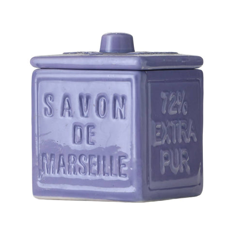 Cotton Ball Holder with cover Savon de Marseille